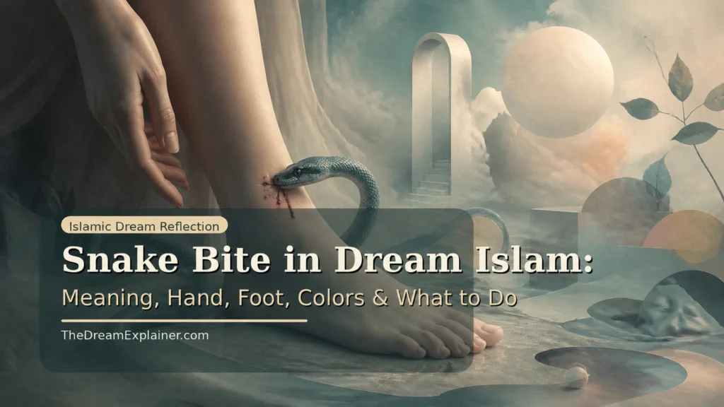 being bitten by a snake in a dream islam
