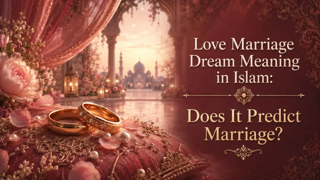 Love Marriage Dream Meaning in Islam